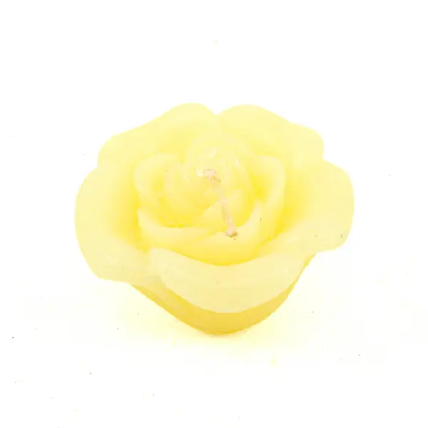 Set of 3 Floating Yellow Rose Candles Decorative Centerpieces