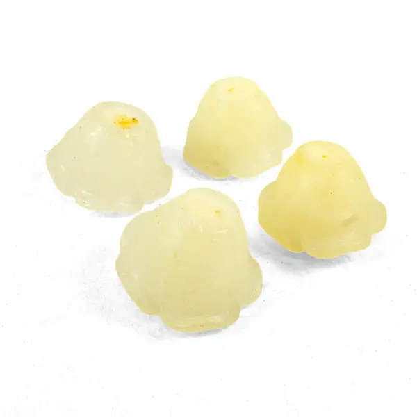 Set of 4 Ivory Floating Rose Candles Decorative Centerpieces