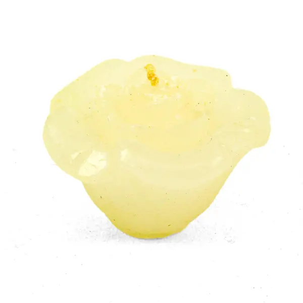 Set of 4 Ivory Floating Rose Candles Decorative Centerpieces