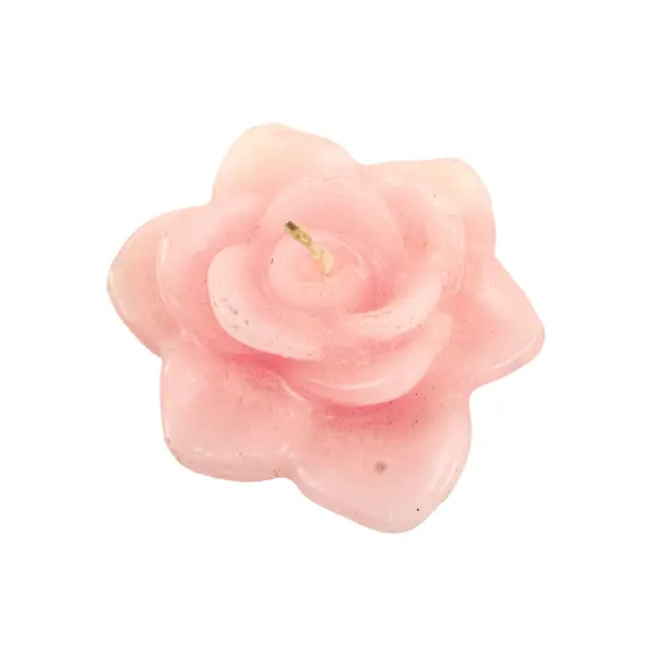 Set of 4 Floating Pink Rose Candles Decorative Centerpiece Wedding Decor