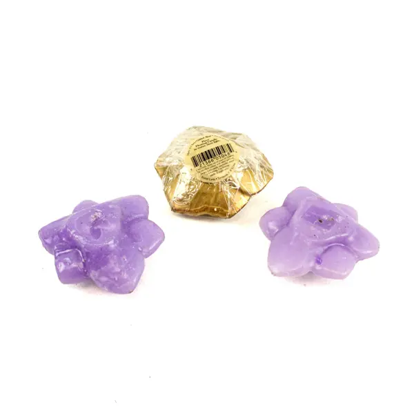 Endar Corp Lot of 3 Floating Rose Candles Purple Gold