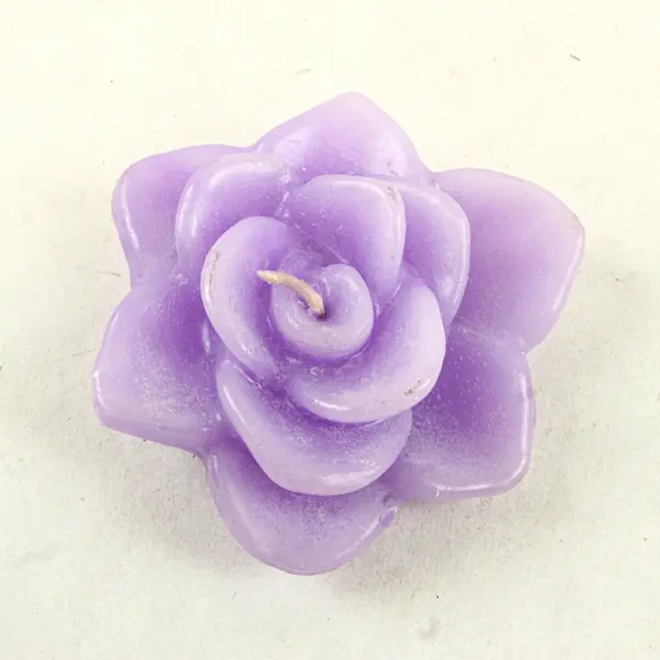 Endar Corp Lot of 3 Floating Rose Candles Purple Gold