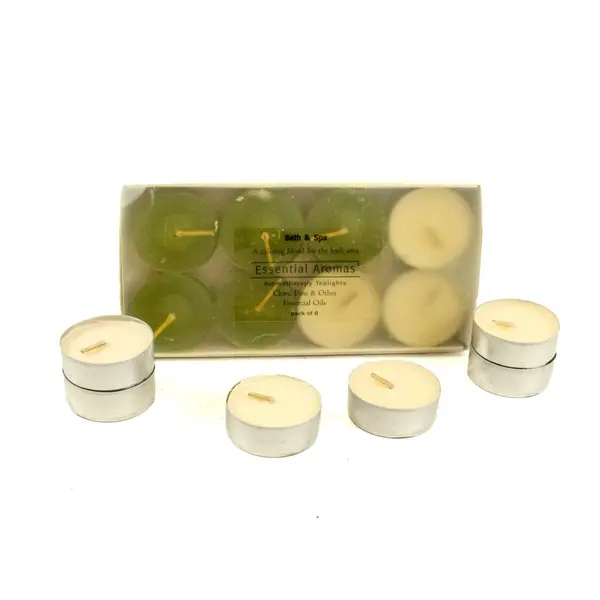 Lot of 14 Aromatherapy Tea Lights Essential Aromas Clove Pine Candles