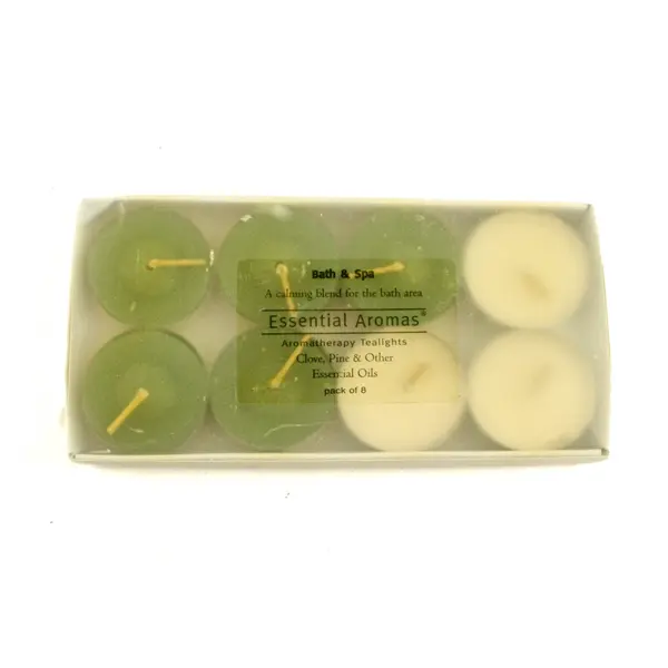 Lot of 14 Aromatherapy Tea Lights Essential Aromas Clove Pine Candles