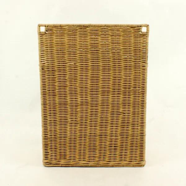 Vintage 4-Tier Woven Wicker Desk Wall Organizer Paper Mail Holder