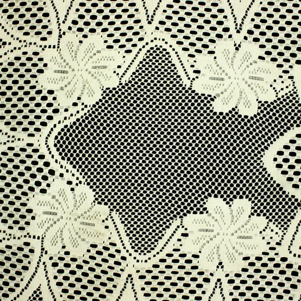 Vintage Filet Crochet Lace Table Runner