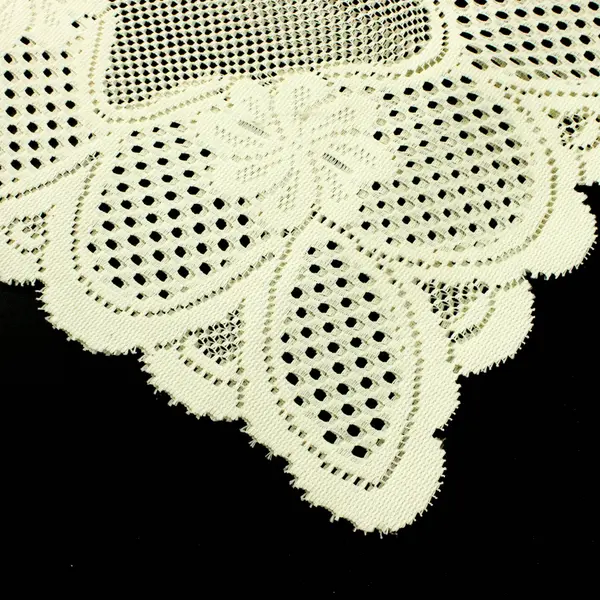 Vintage Filet Crochet Lace Table Runner