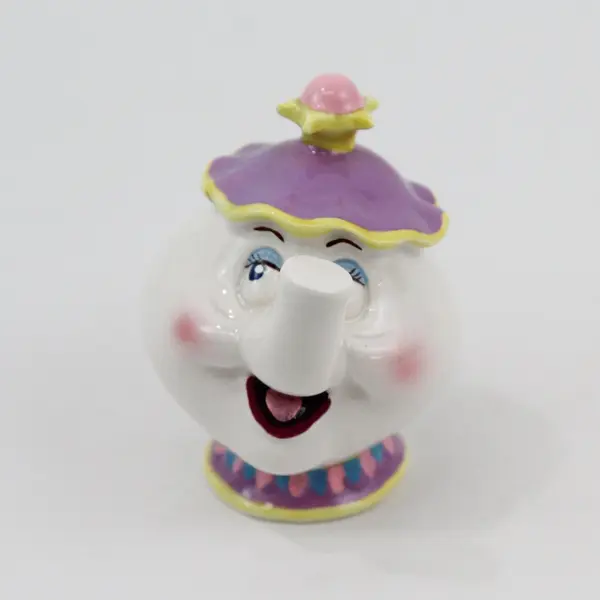 Schmid Walt Disney Co. Beauty and the Beast Mrs. Potts Ceramic Figurine 