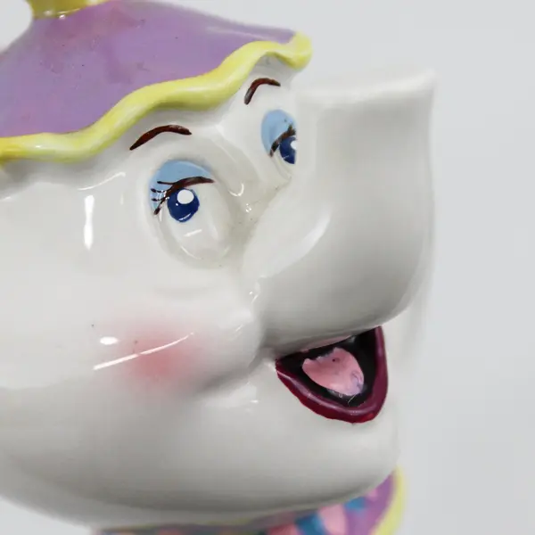 Schmid Walt Disney Co. Beauty and the Beast Mrs. Potts Ceramic Figurine 