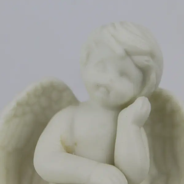 GHE Ceramic Thinking In Roses Cherub Trinket Box