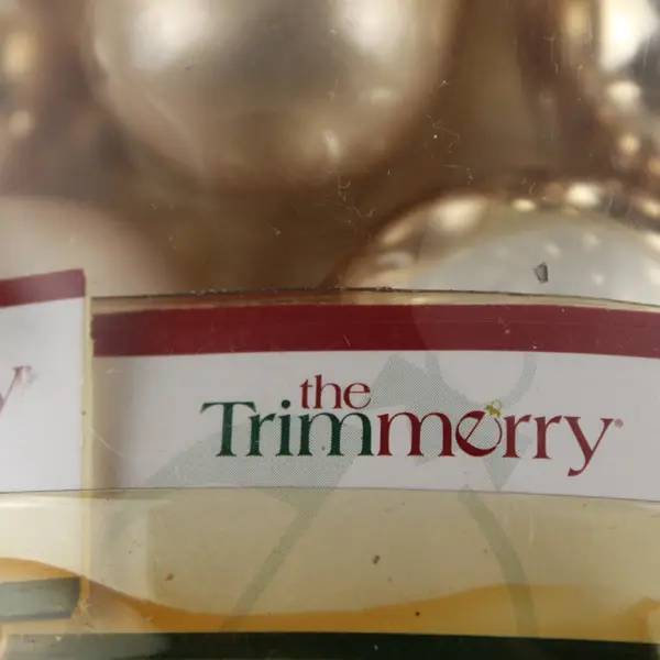 Lot of 60 The Trimmerry Glass Gold Bauble Christmas Ornaments 1"-1.5"