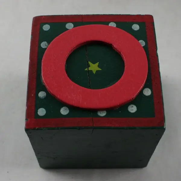 Lot of 13 Happy Holidays Red and Green Spell-Out Wooden Blocks Christmas Decor