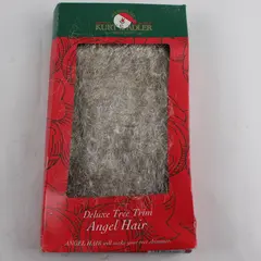Vintage Kurt S. Adler Santa's World Angel Hair Deluxe Tree Trim