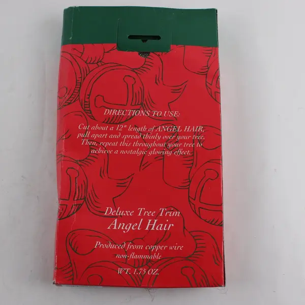 Vintage Kurt S. Adler Santa's World Angel Hair Deluxe Tree Trim