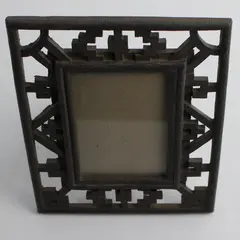 Brown Southwestern-Style Resin Tabletop Picture Frame 3.5x5