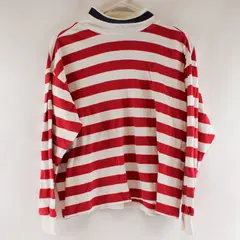 Christopher Hayes L Red White Striped Long Sleeve Turtleneck Shirt