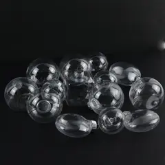 Mixed Lot of 14 Clear Plastic Christmas Ornaments