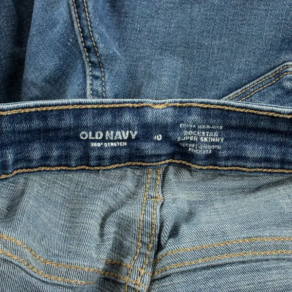 Old Navy Extra High Rise ROCKSTAR Super Skinny Jeans Ankle Women's Size 10