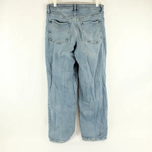Old Navy O.G. Loose Jeans Women's 10 Distressed High Rise Straight Leg