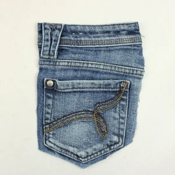 6+ Lbs Jean Denim Scraps Light, Medium, and Dark Blue Wash