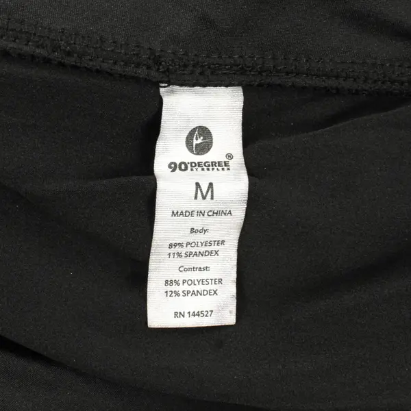 90 Degree by Reflex High Waist Skort Size M Black Active Tennis