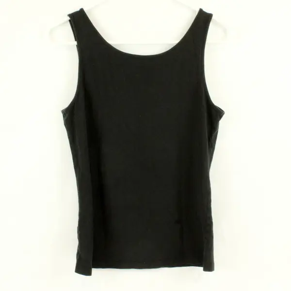 DIP Size M Women's Black Modal Cotton Blend Scoop Neck Athletic Tank Top