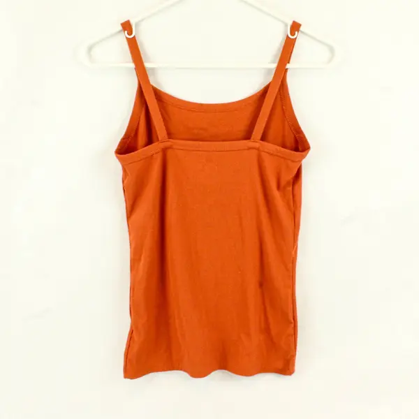 No Boundaries Ribbed Tank Top Rust Orange Womens M (7-9)