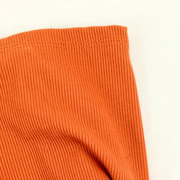 No Boundaries Ribbed Tank Top Rust Orange Womens M (7-9)