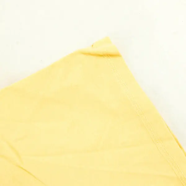 Prospirit  Women's Pastel Yellow Short Sleeve V-Neck T-Shirt Size L 
