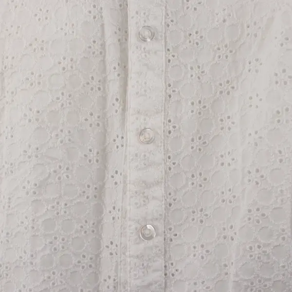 Autograph New York White Eyelet Sleeveless Button Up Shirt Women's XL