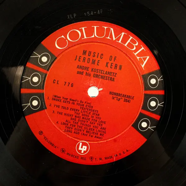 Music of Jerome Kern by Andre Kostelanetz & Orchestra 12" Vinyl Record 