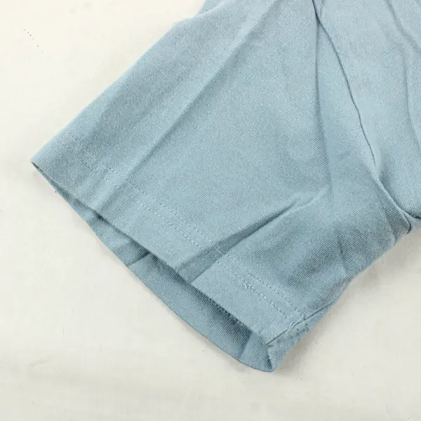 Cherokee Women's Light Blue Short Sleeve 100% Cotton Knit T-Shirt Large