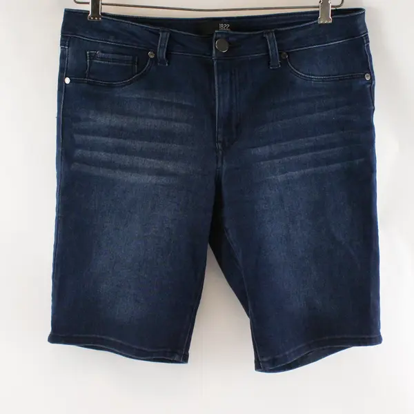 1822 Denim Dark Blue Jean Shorts Size 12