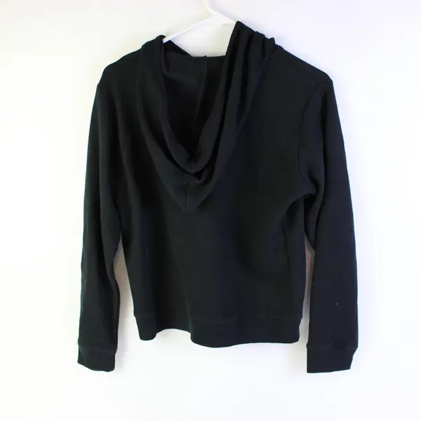 Jason Maxwell Black Ribbed Zip-Up Hoodie Women's Small