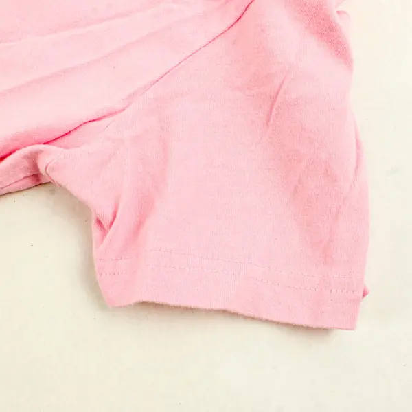 Vintage Cherokee Light Pink Short Sleeve 100% Cotton Knit T-Shirt Women's Large