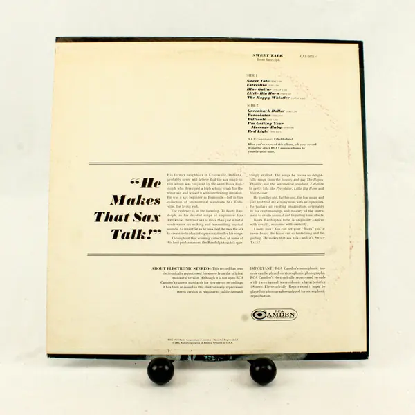 Boots Randolph – Sweet Talk –12" Vinyl Record
