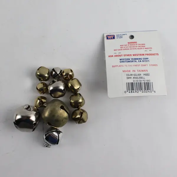 Vintage Mixed Lot of 12 Jingle Bells incl Westrim Crafts 2-Pack Christmas
