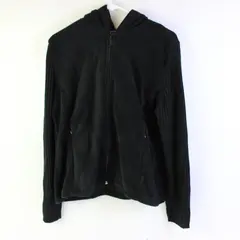 Carolyn Taylor Black Zip-Up Hoodie Women's Medium