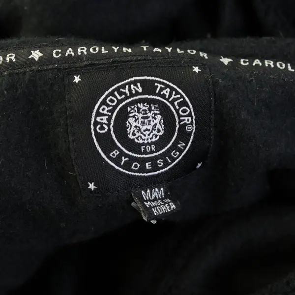 Carolyn Taylor Black Zip-Up Hoodie Women's Medium
