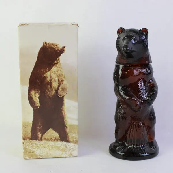 Vtg Avon Kodiak Bear Decanter Deep Woods After Shave