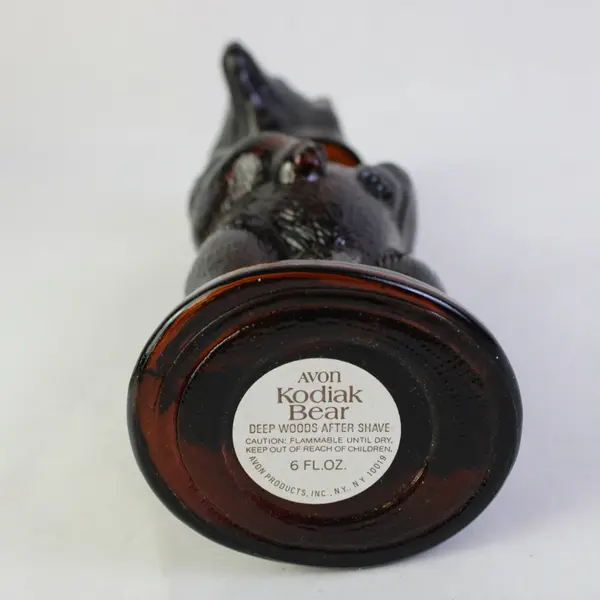 Vtg Avon Kodiak Bear Decanter Deep Woods After Shave