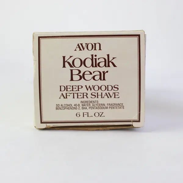 Vtg Avon Kodiak Bear Decanter Deep Woods After Shave