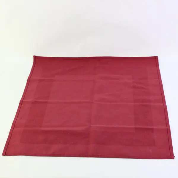 Lot of 3 Burgundy Cloth Linen Napkins 10 x 5.5 in Pre-Owned