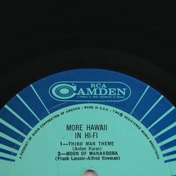 Leo Addeo & His Orchestra More Hawaii In Hi-Fi RCA Camden LP 12"