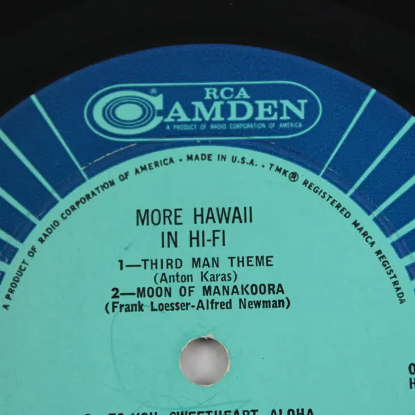 Leo Addeo & His Orchestra More Hawaii In Hi-Fi RCA Camden LP 12"