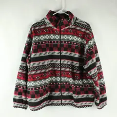 Alfred Dunner Women's Petite PM Multicolor Fleece Zip-Up Jacket