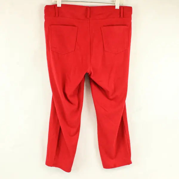 Faded Glory Red Pull-On Cropped Pants Women's XL 16-18