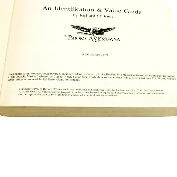 Collecting Toy Soldiers ID & Value Guide Richard O'Brien Book