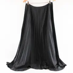 Linda Allard Ellen Tracy Black Pleated Formal Maxi Skirt Size 14