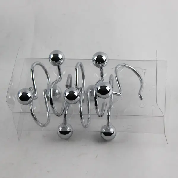 Style Selections #0135494 Chrome Shower Hooks 12-Count